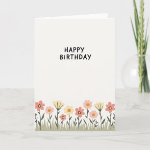 Chevron Pastel Birthday Card