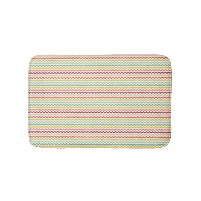 Chevron Pattern 4 Bath Mat (Front)