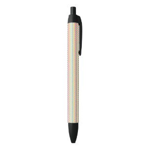 Chevron Pattern 4 Black Ink Pen