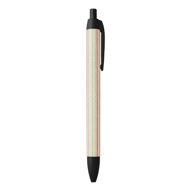 Chevron Pattern 4 Black Ink Pen (Bottom (Vertical))