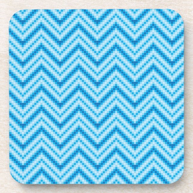 Chevron Pattern Background Coaster (Front)