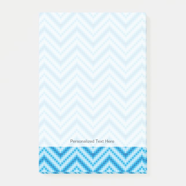 Chevron Pattern Background Post-it Notes (Front)