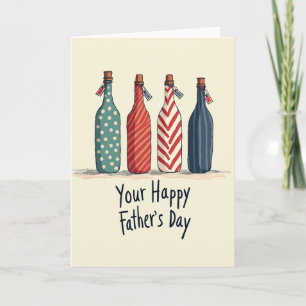 Chevron Pattern Fathers Day Card