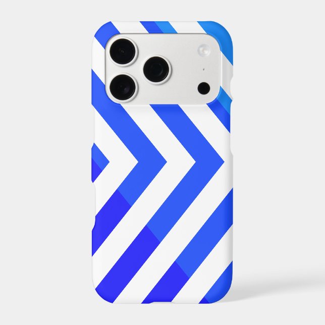 Chevron Pattern in Blue and White (Back)