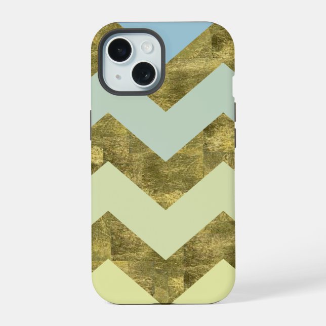 Chevron pattern iPhone 15 case (Back)