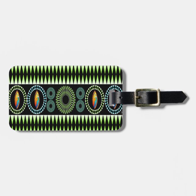 Chevron  Pattern Luggage Tag (Front Horizontal)