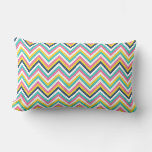 Chevron pattern lumbar cushion