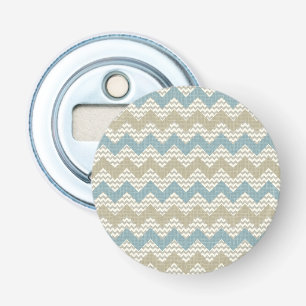 Chevron pattern on linen texture bottle opener
