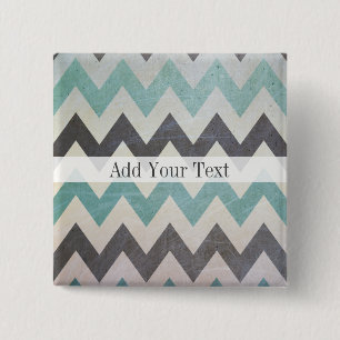 Chevron Pattern On Metal Texture by Shirley Taylor 15 Cm Square Badge