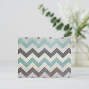 Chevron Pattern On Metal Texture by Shirley Taylor Postcard