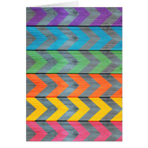 Chevron Pattern On Wood Texture by Shirley Taylor