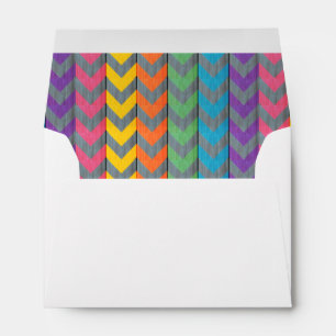 Chevron Pattern On Wood Texture by Shirley Taylor Envelopes