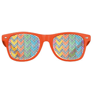 Chevron Pattern On Wood Texture by Shirley Taylor Retro Sunglasses