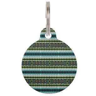 Chevron Pattern Pet Tag