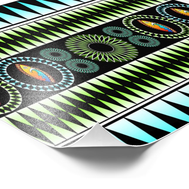Chevron  Pattern Photo Print (Corner)