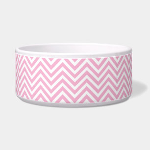 Chevron Pattern Pink White ZigZag Vintage Retro