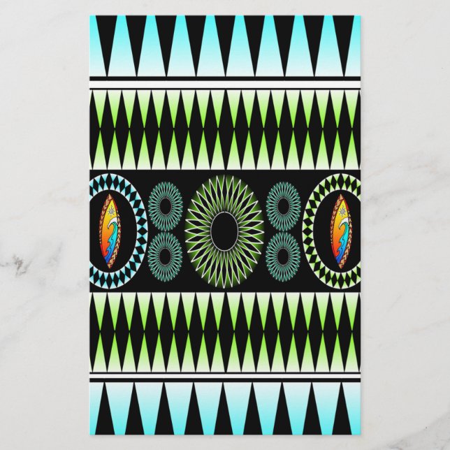 Chevron  Pattern Stationery (Front)