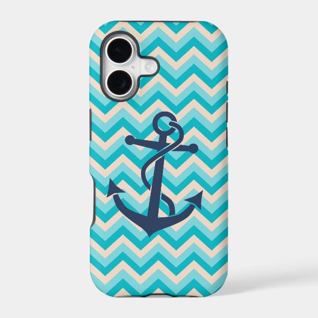 Chevron Pattern with Anchor (Back)