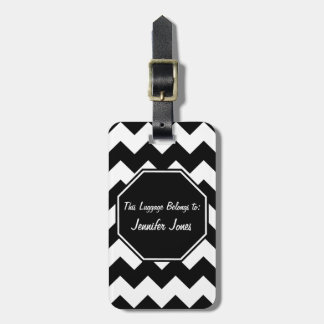 Chevron Patterned Luggage Tag