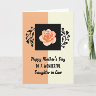 Chevron Peach Blossom Card