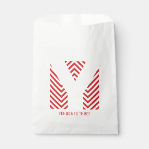 Chevron Print Upsherin Party Favour Bag