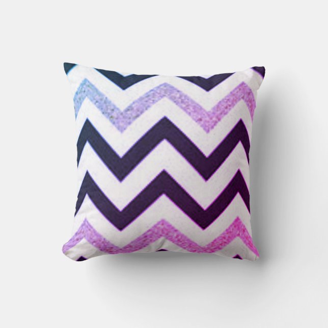 Chevron Purple Cushion (Front)