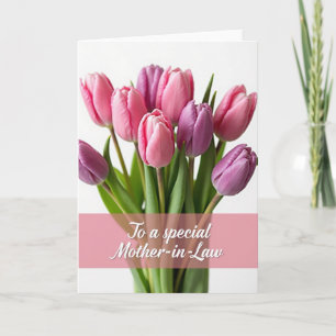 Chevron Purple Flower Card