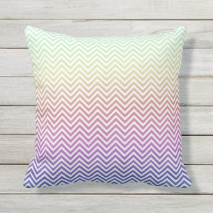 Chevron Rainbow Pillow