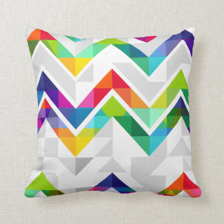 chevron rainbow pillow