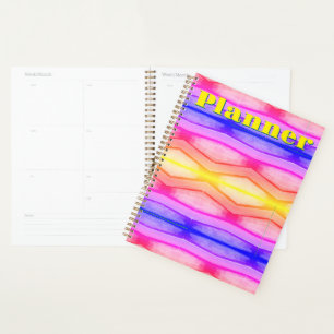 Chevron rainbow Planner