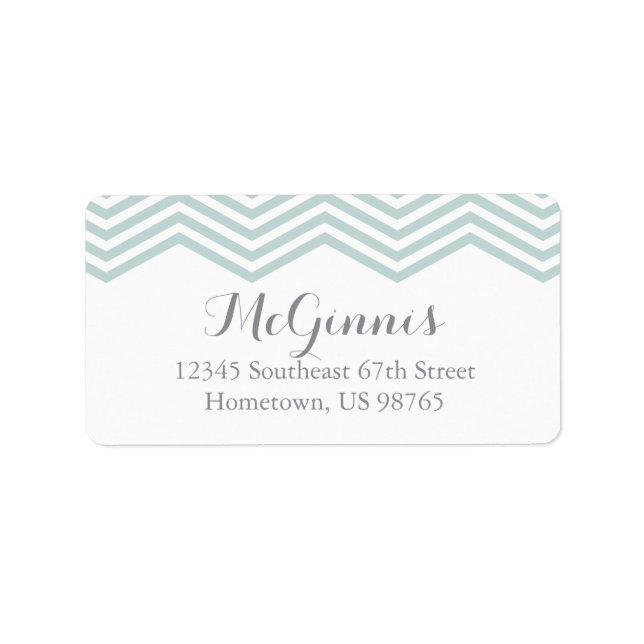 Chevron Return Address Labels (Front)