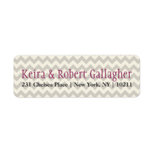 Chevron Return Address Labels