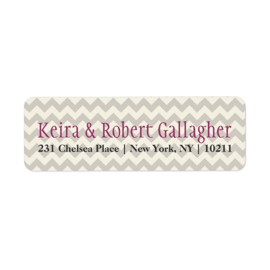 Chevron Return Address Labels