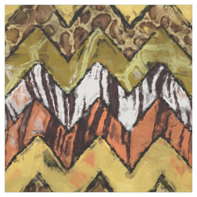 Chevron Safari Fabric (Swatch)