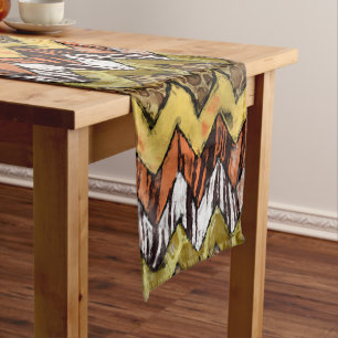 Chevron Safari Short Table Runner