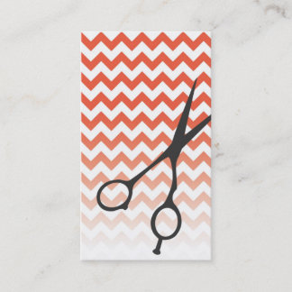 Chevron Shears Barber/Cosmetologist Business Card