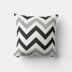 Chevron Silver Cushion