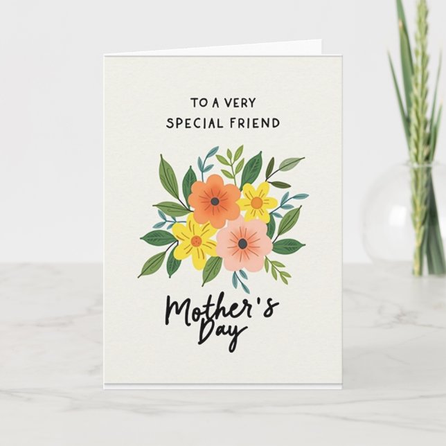 Chevron Special Bouquet Card (Front)