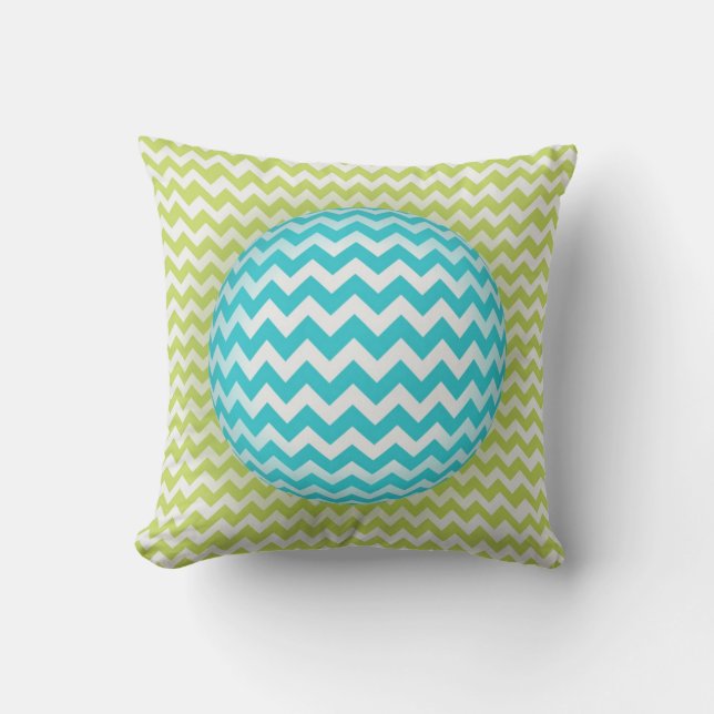 Chevron Spheres Cushion (Front)