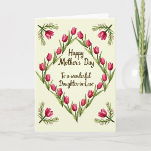 Chevron Spring Blossom Note Card