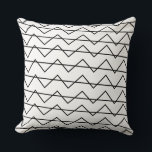 Chevron Stripe Black and White Geometric Pattern Cushion<br><div class="desc">Chevron Stripe Black and White Geometric Pattern Throw Pillow designed by Nisha Prabhu CuteHomeGifts is a perfect gift to decorate your home, living room, bedroom, sofa, couch, chair, outdoor / indoor. Ideal gift for friends and families, wife and husband, newly married couple. Features a pattern of black and white chevron...</div>