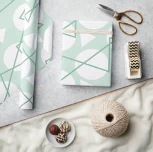 Chevron Stripe Geometric Pattern Wrapping Paper