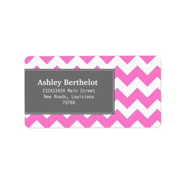 Chevron Stripes Label (Front)
