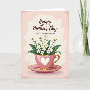 Chevron Tea Bouquet Love Card