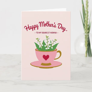 Chevron Teacup Love Card