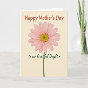 Chevron Tender Bloom Greeting Card