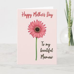 Chevron To My Beautiful Mamaw Card
