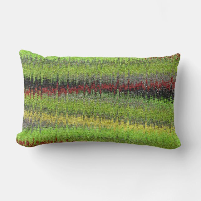 Chevron Urban Abstract Lumbar Cushion (Front)