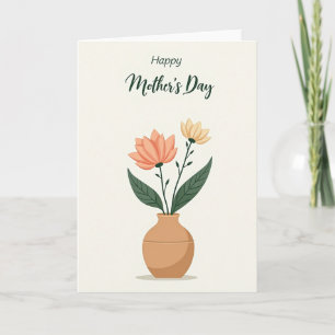 Chevron Vase Sentiment Card