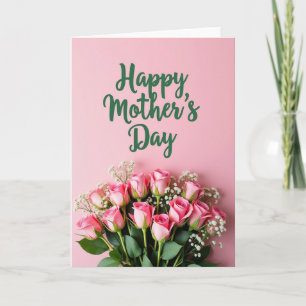 Chevron Verdant Script Blossom Card